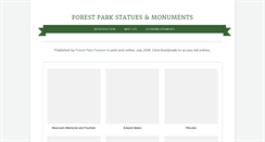 Desktop Screenshot of forestparkstatues.org